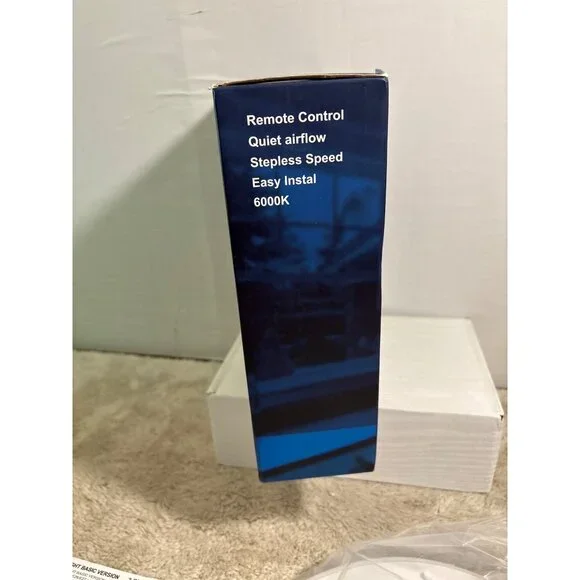 2-In-1 LED Ceiling Fan Light With Remote Control Dimmable Adjustable Speed - Picture 5 of 7